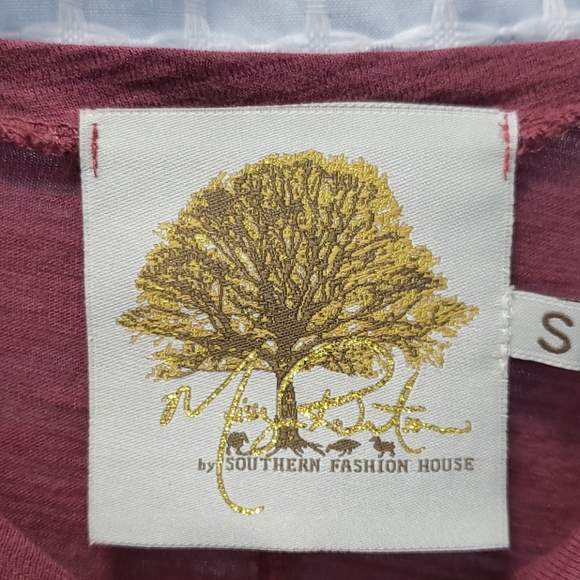 Missy Robertson fringe sleeve high-low top - Picture 3 of 5